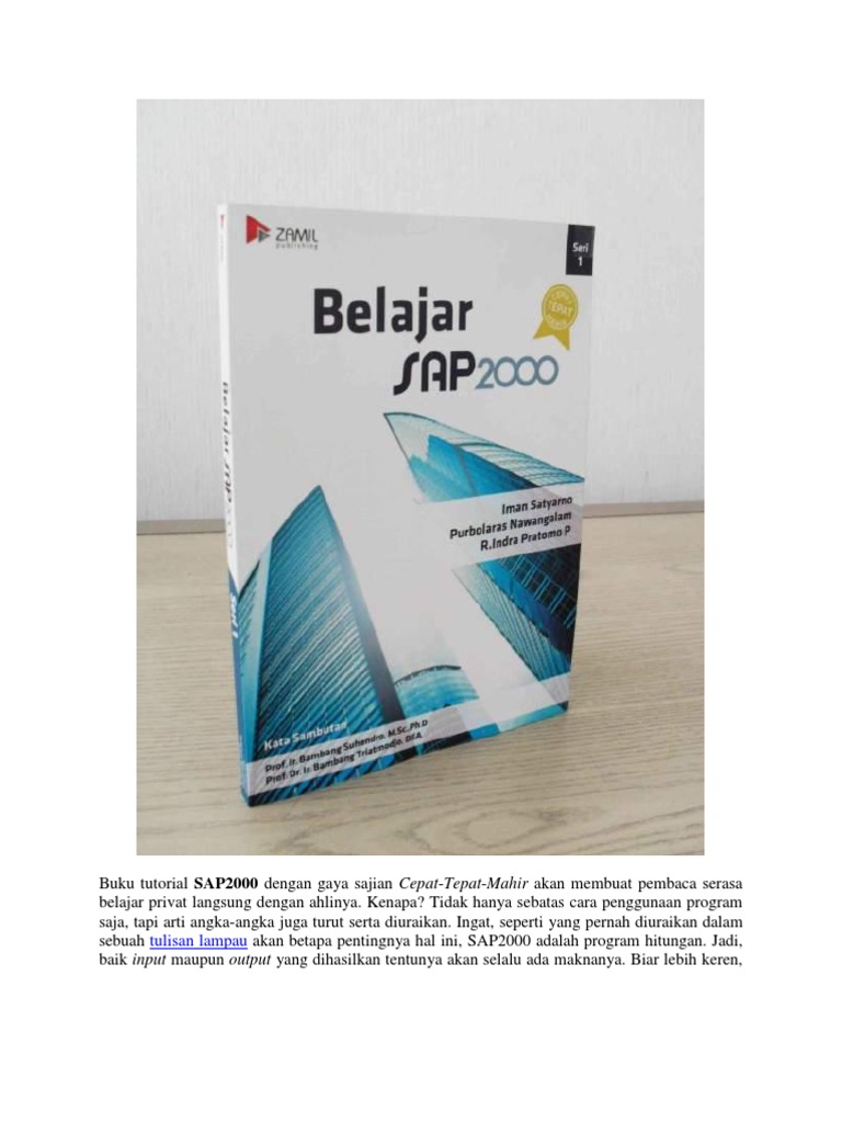 Buku Tutorial SAP2000: Cepat dan Tepat | PDF