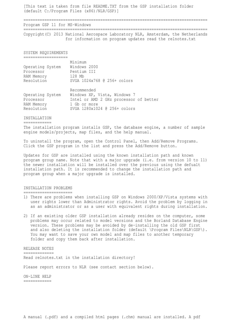 Readme | PDF | Computer File | Installation (Computer Programs)