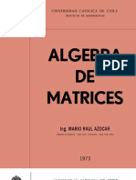 Algebra de Matrices - Mario Raul Azocar
