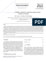 Loss-Of-Load Probability Model For Stand-Alone Photovoltaic Systems in Europe