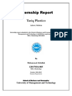 Tariq Plastico Internship Report