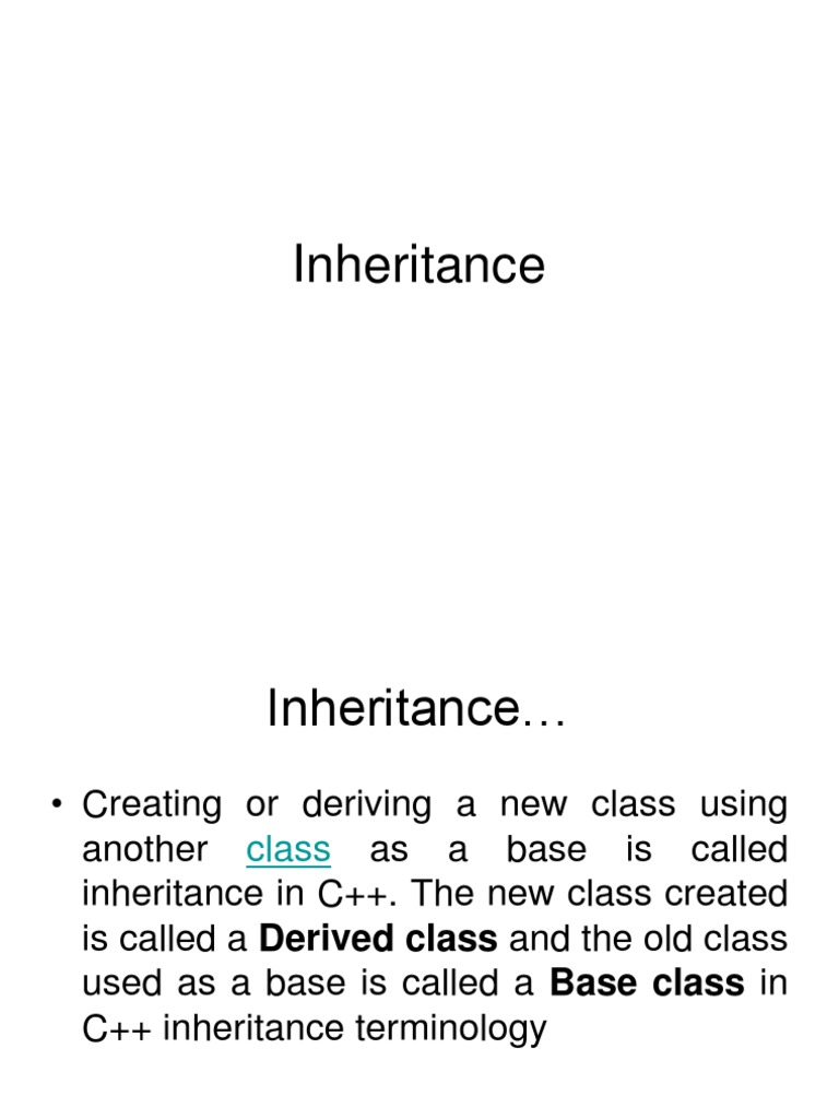 Inheritance | Inheritance (Object Oriented Programming) | C++ image.