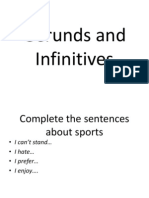 Gerunds and Infinitives