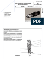 Válvula limitadora de pressão pilotada Tipo: DB20K (cartucho