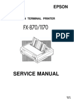 Epson FX-870 FZ-1170 Service Manual