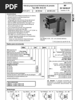 Válvula proporcional limitadora de pressão