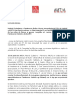 Nota de prensa_13 de junio_entrega firmas NO A LA LEY de Patrimonio Historico.pdf