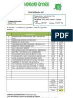 Cotizacion Santos I5