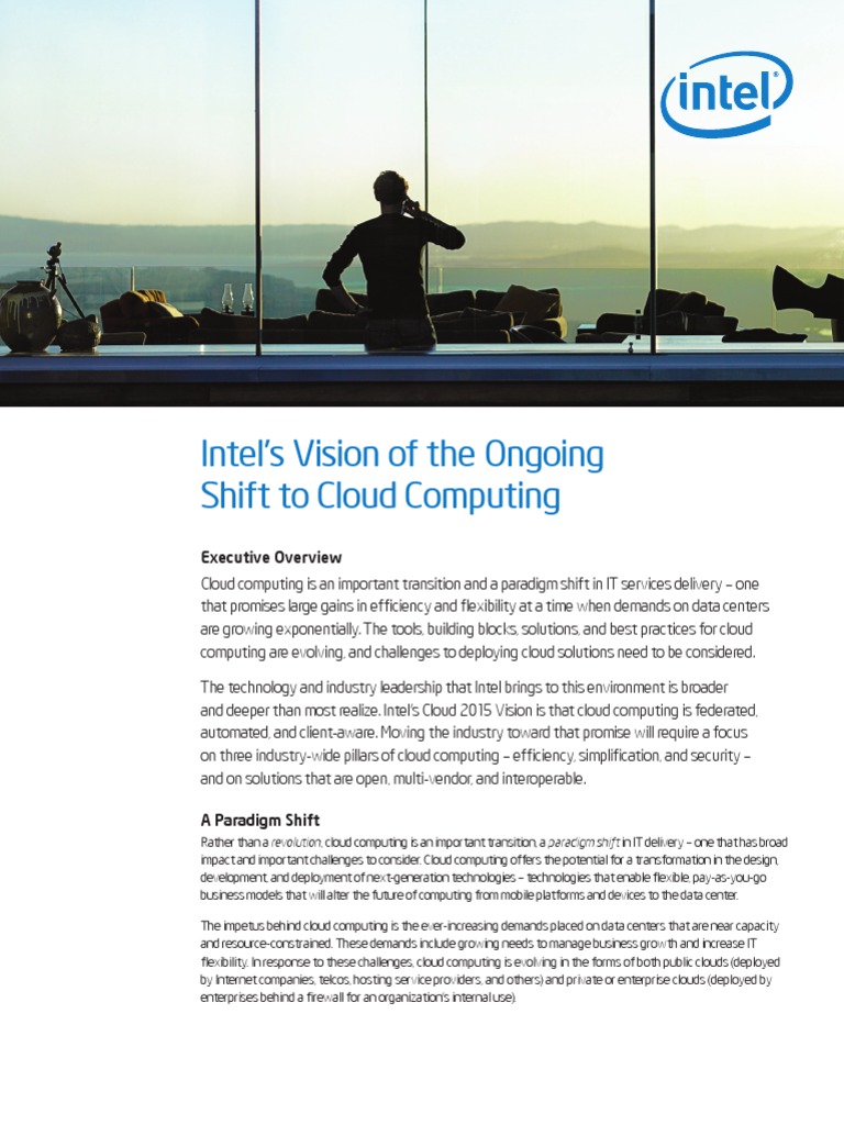 Cloud Computing Intel Cloud 2015 Vision | PDF