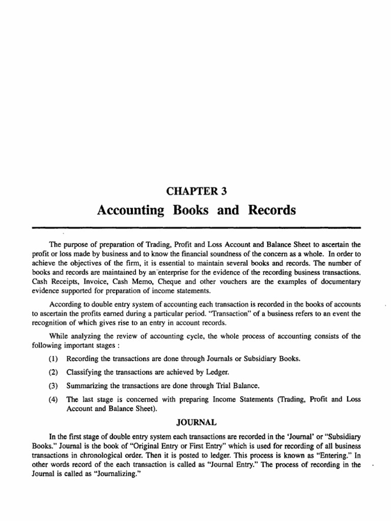 Chapter 3 Accounting Books and Records PDF Debits And Credits