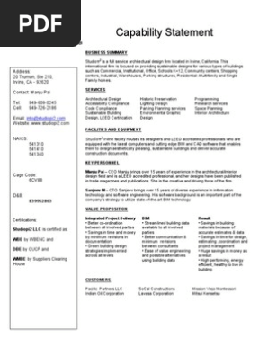 Capability Statement