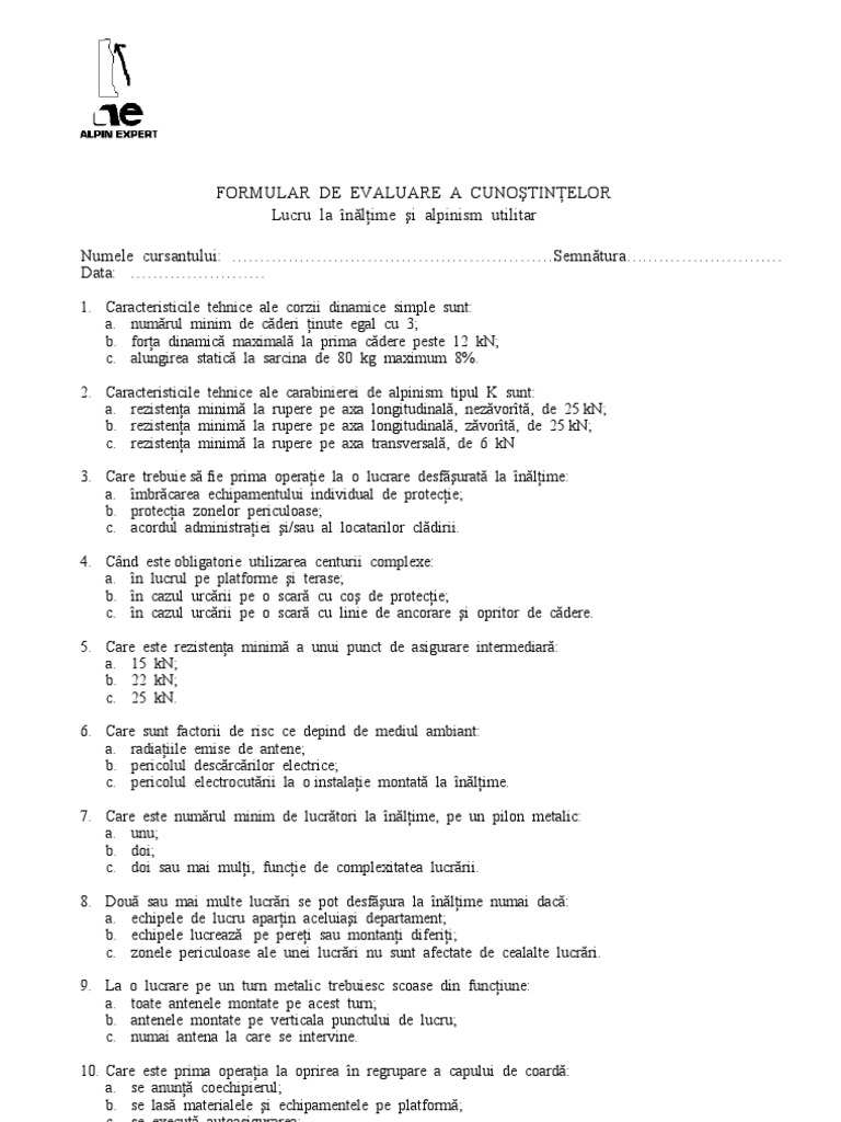 Test Grila AU | PDF