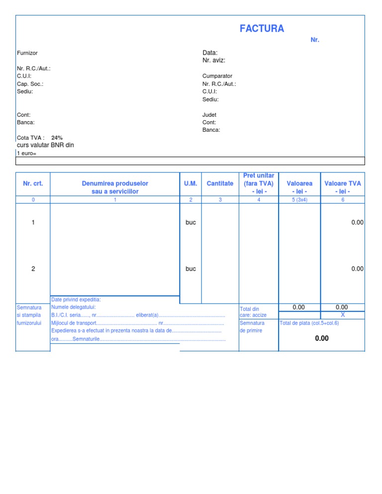 Model Factura Excel | PDF
