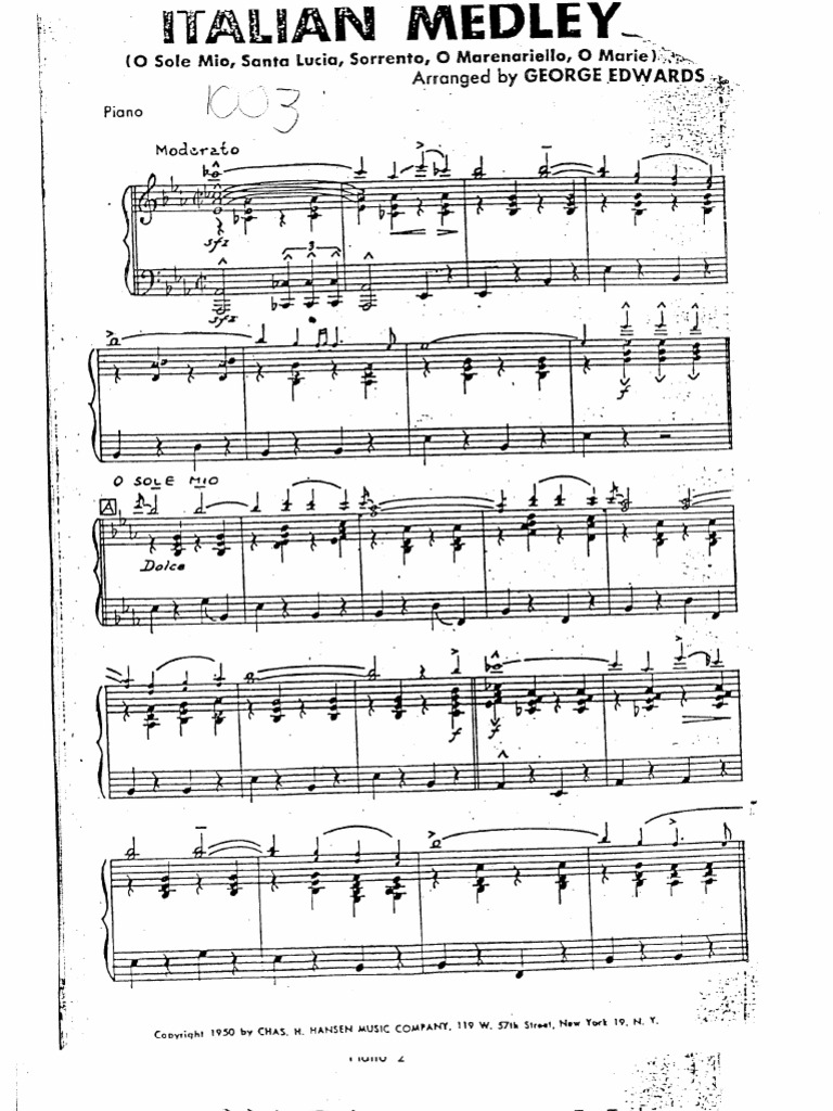 Italian Medley | PDF