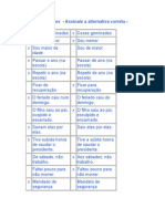 Erros Grosseiros-Exercícios