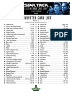 1E Star Trek CCG - 2E-To-1E Converted Cards List