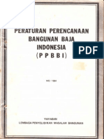 PPBBI (Peraturan Perencanaan Bangunan Baja Indonesia) 1984 1