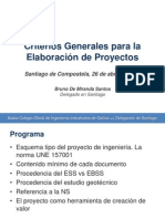 Criterios Generales para La Elaboración de Proyectos