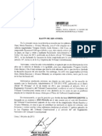 Tribunal Constitucional declaró improcedente hábeas corpus interpuesto por Antauro Humala