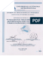 Fundamentos Termodinámicos y Metodologías para El Diseño de Turbo Compresores Centrífugos