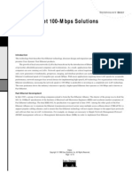 Fast Ethernet 100-Mbps Solutions: Echnology Rief