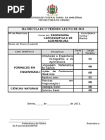 2427 Req de Matricula Engenharia Cartografica Belem Turma u