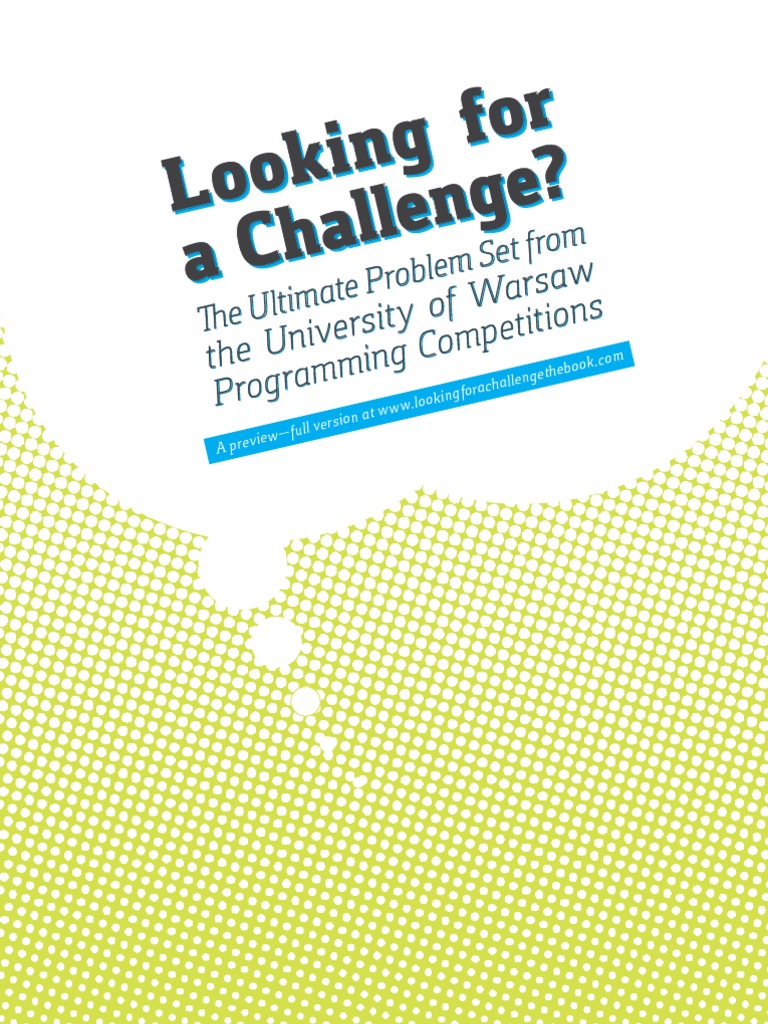 Preview - Looking For A Challenge | PDF | Time Complexity ...