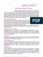 Health and Safety in Music Therapy