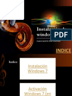 Instalación de windows 7
