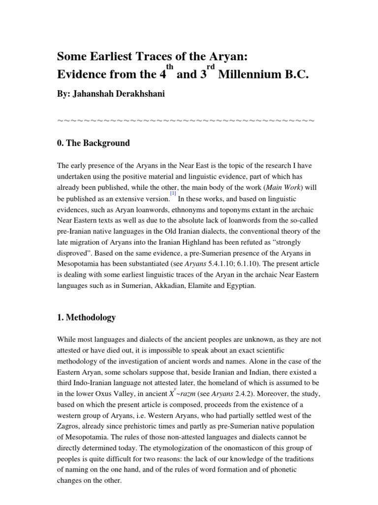 (E) (Art) Traces of Aryan | PDF | Ancient Near East | Mesopotamia