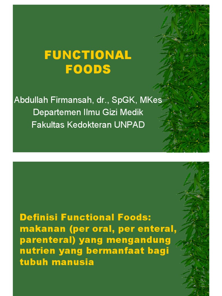 Functional Food PDF | PDF | Kesehatan Holistik