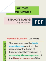 Welcome Participants !: Financial Management