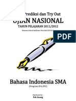 Soal Prediksi Dan Tryout UN Bahasa Indonesia SMA Program IPA IPS