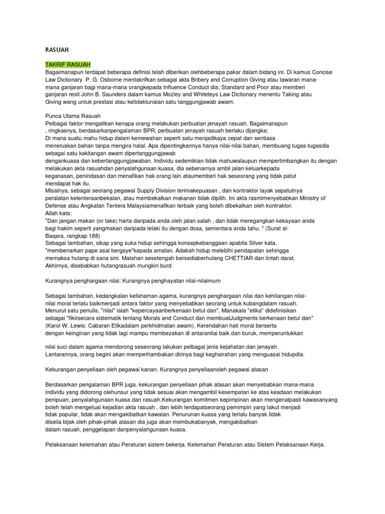 RASUAH  PDF