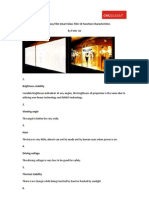 PDLC Privacy Film Smart Glass Film 10 Function Characteristics