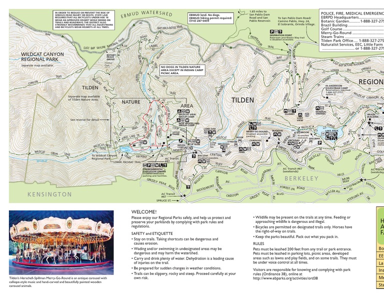 Tilden Map North PDF Outdoor Recreation Conservation