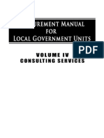 Procurement Manual for LGUs - Consulting Services