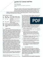 Newton-Raphson Algorithm For 3-Phase Load Flow: R. G. Wasley, B.Sc. Tech., M.SC, PH.D., and M. A. Shlash, M.SC