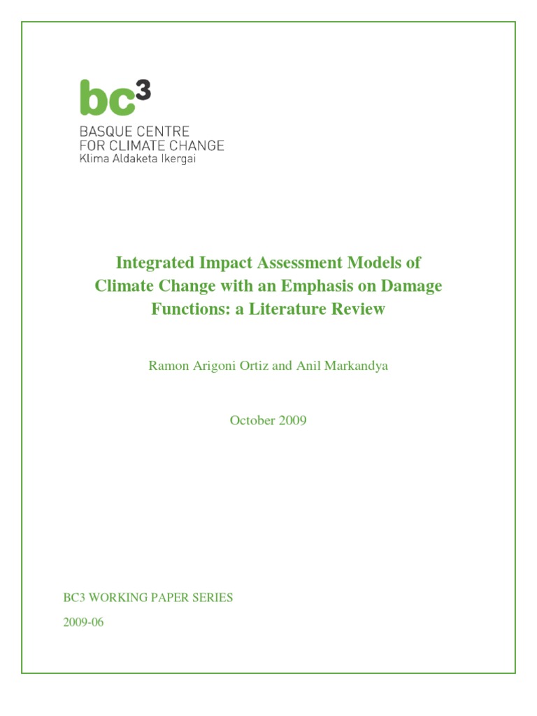 Climate Change Impact Assessment Models | PDF | Greenhouse Gas ...