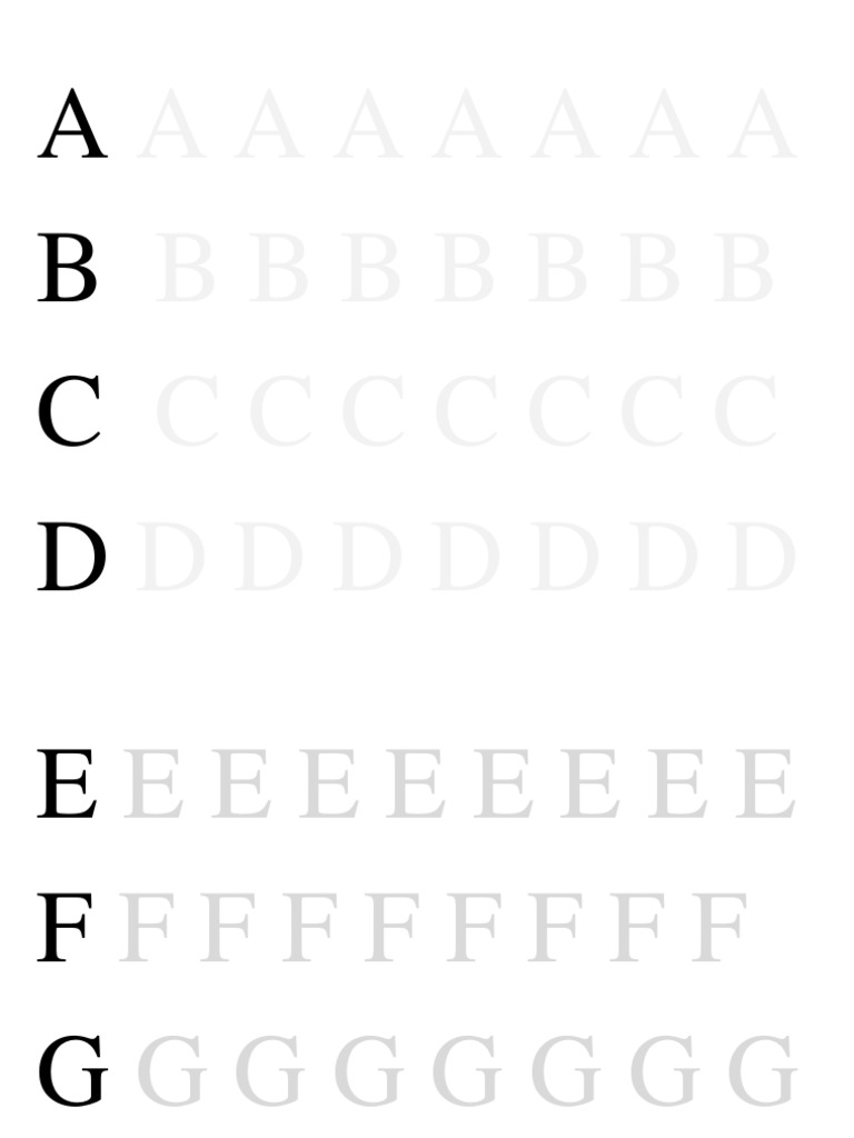 Alphabetical Letter Patterns | PDF