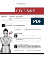 Body For Sale: Focus On Idiomatic Expressions Focus On Idiomatic Expressions