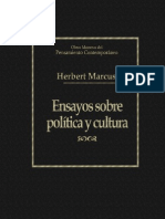 Marcuse - Ensayos Sobre Politica y Cultura