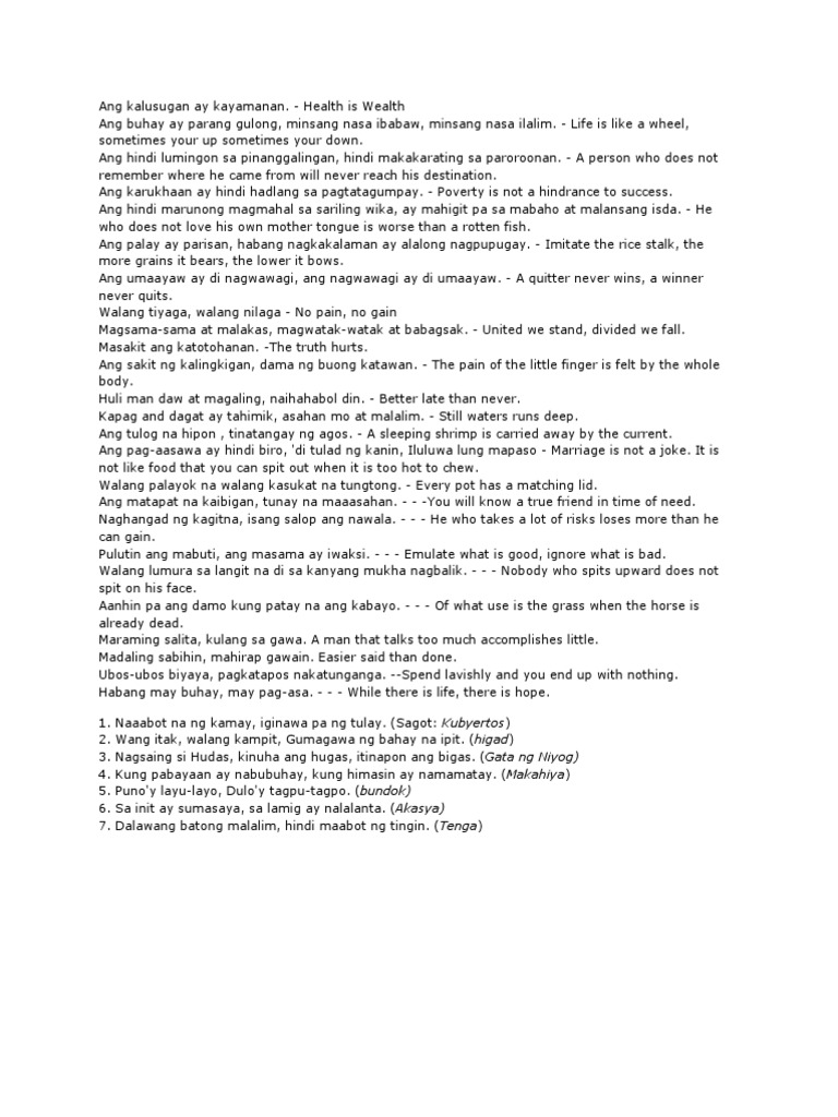 Ang kahulugan ay kayamanan essay 06 picture