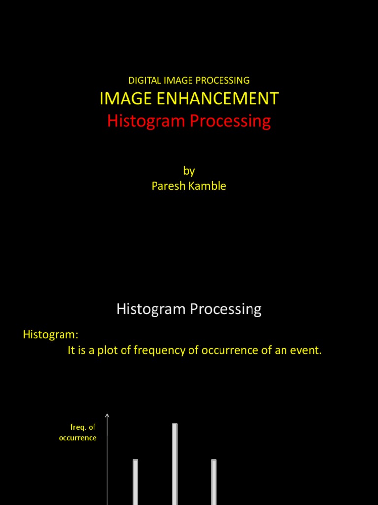 Image Histogram Processing Guide | PDF | Probability Density Function ...