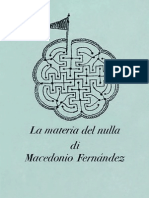 Macedonio Fernández La Materia Del Nulla True PDF
