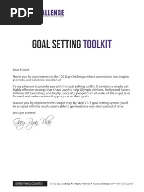 4 Goal Setting Toolkit