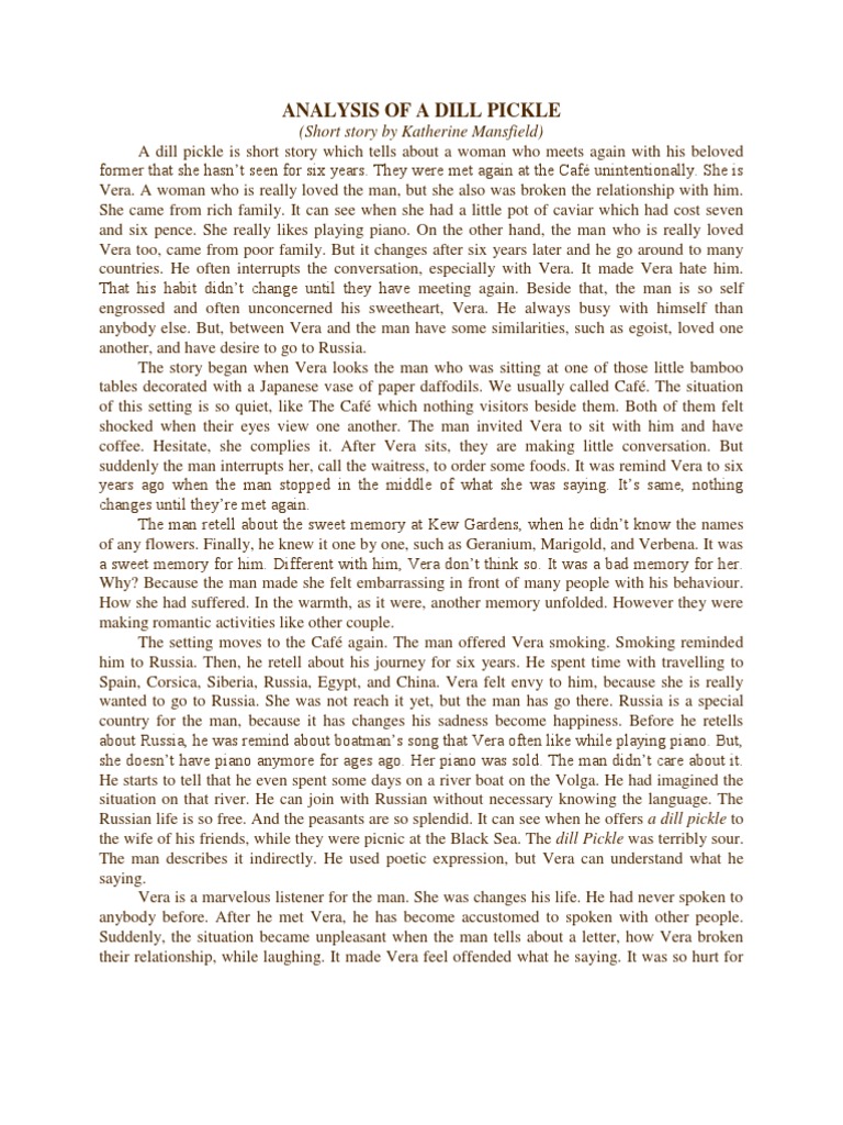 A Dill Pickle Katherine Mansfield.docx