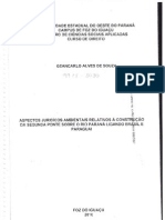 Aspectos Jurídicos Ambientais Relativos À Construção Da Segunda Ponte Sobre o Rio Paraná Ligando Brasi e Paraguai