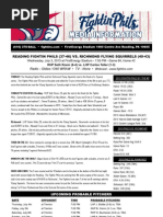 Reading Fightins Game Notes