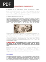 LA EDUCACIÓN INCA